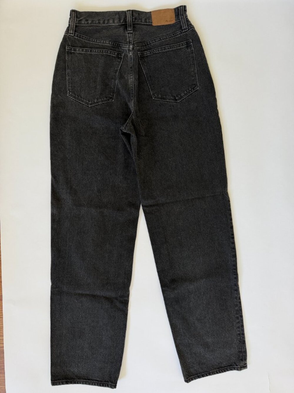 Madewell Baggy Straight Jean Black Size 25 - Picture 3 of 5